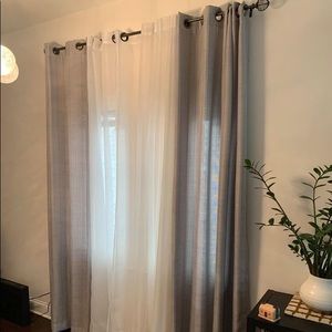 Drapery Panels with Sheers + Hardware